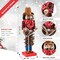 Christmas Western Cowboy Nutcracker – Brown and Red Wooden Nutcrackers Cow Boy with a Rope and Lasso Xmas Themed Holiday Nut Cracker Doll Figure Decorations 14"